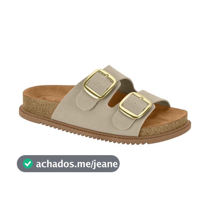 Papete Sandalia Birken Flatform Fivela Ajustavel Beira Rio