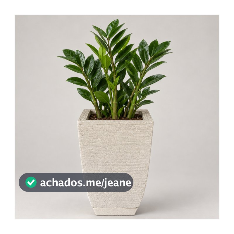 Vaso para Plantas Decorativo Bojo Quadrado Grafiato Mini medidas 28cm x 16cm x 10cm