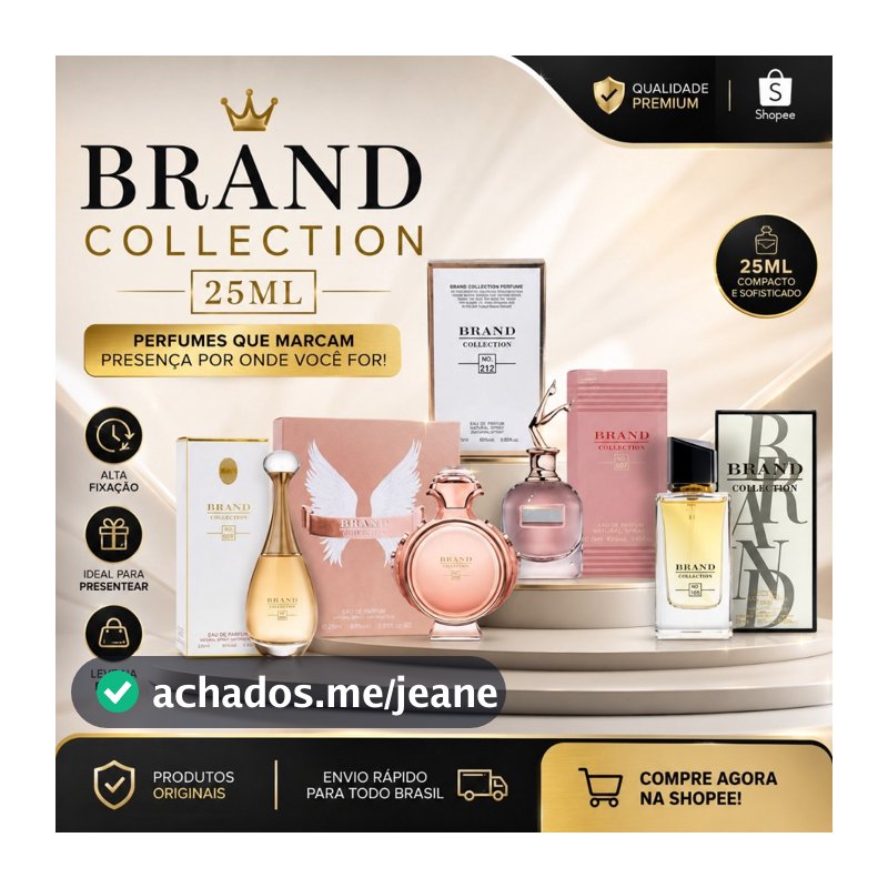 Perfume Brand Collection Feminino 25ml EDP Carlotta - Miniatura Perfume de bolsa e viagem Contratipo Importado