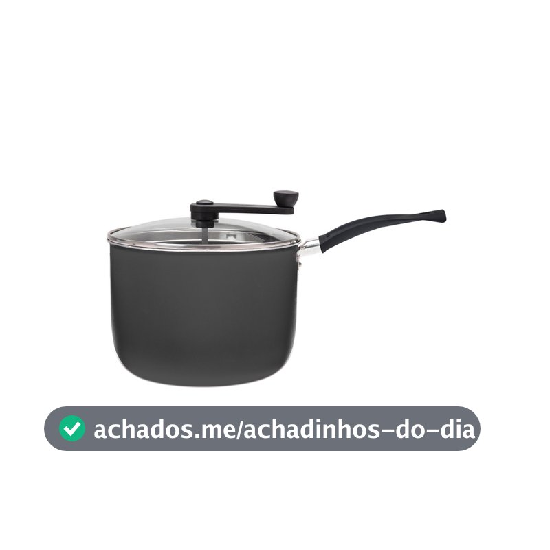 Pipoqueira Brinox Ceramic Life Rainbow Ø20cm 4,2 Litros Grafite