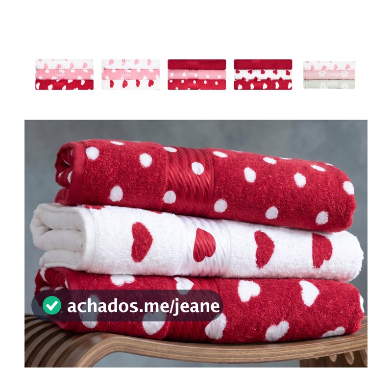 Toalhas de Banho Felpudas 100% Algodão Kit com 3 Prisma Dohler