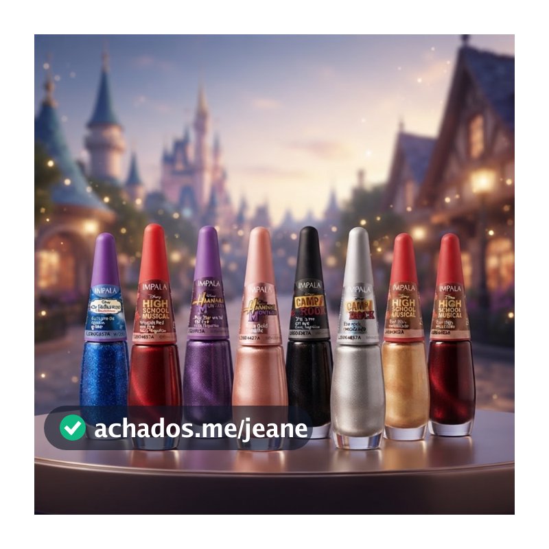Kit 8 Esmalte Impala Efeito Magnético Nova Coleção Disney Channel Tbt Cat Eye