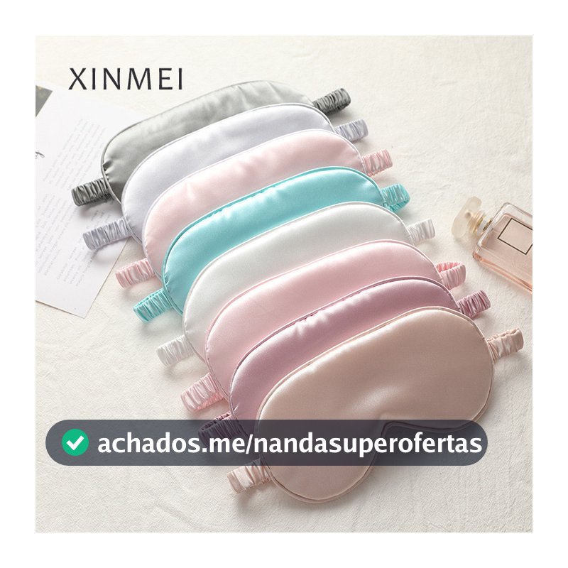 Máscara de Olho de Imitação de Seda Dupla Face, Máscara de Olho para Bloquear a Luz Máscara de Olho para Dormir
