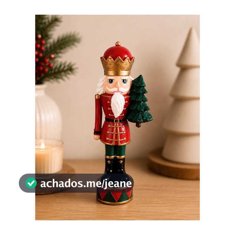 Enfeite Natalino Quebra-Nozes, decoração de Natal, decoração boneco quebra-nozes