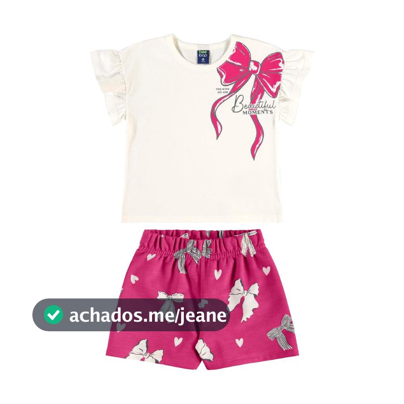 Conjunto Laços e Corações Bee Loop