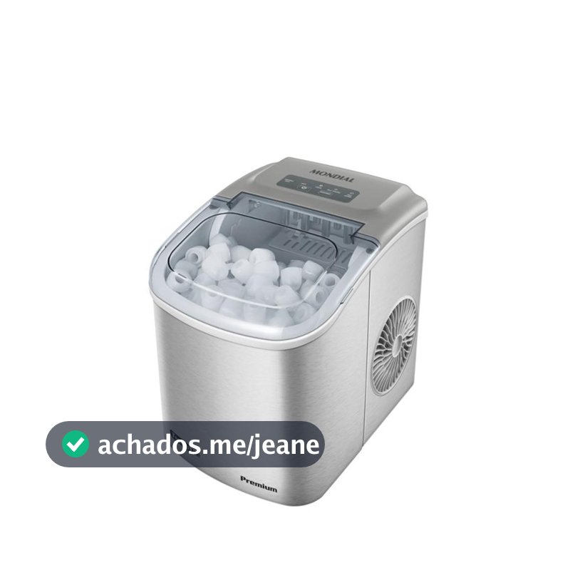 Máquina de Gelo Mondial 12kg Turbo Ice Premium 90W MG-12-GI 127V