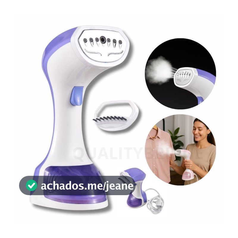 Passadeira À Vapor De Roupas Vaporizador Compacto 140ml 110v Elimina Odores Ácaros De Roupa