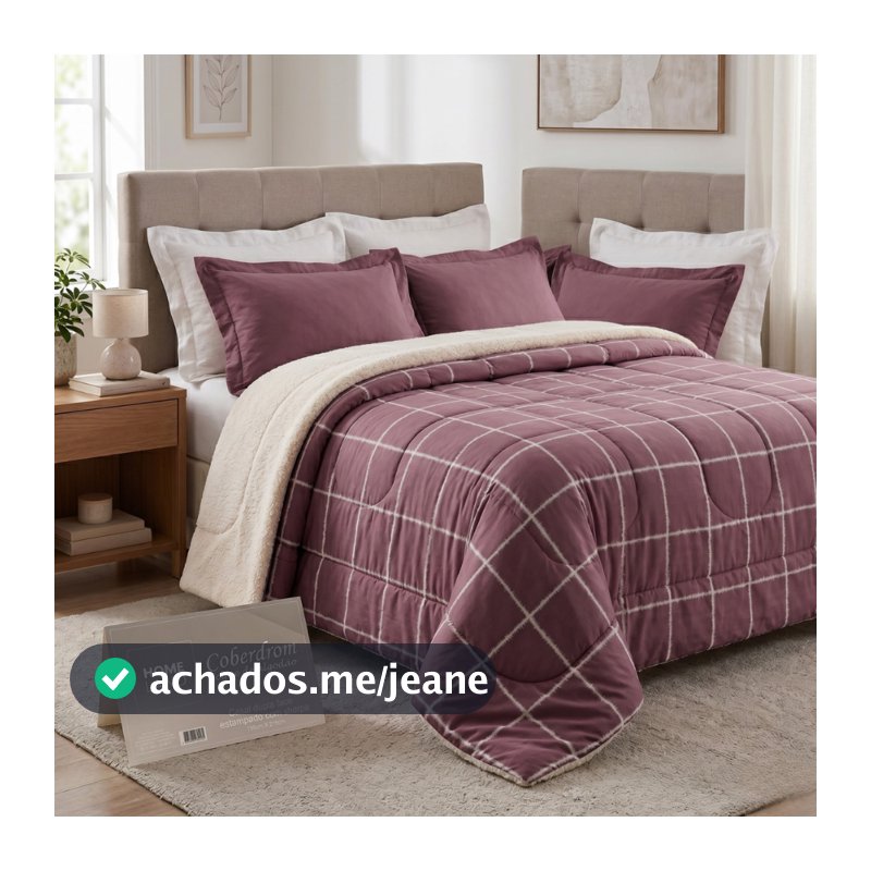 Edredom Coberdrom Sherpa Toque Algodão Macio Cobertor Quentinho Casal Promoção Envio Rápido!!!