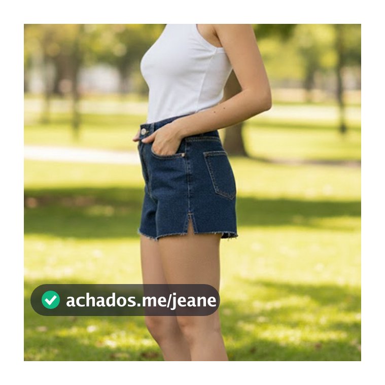 Shorts Jeans feminino de Cintura Alta Design com Fenda Estratégica  Alonga as Pernas, Emagrecedor e Versátil