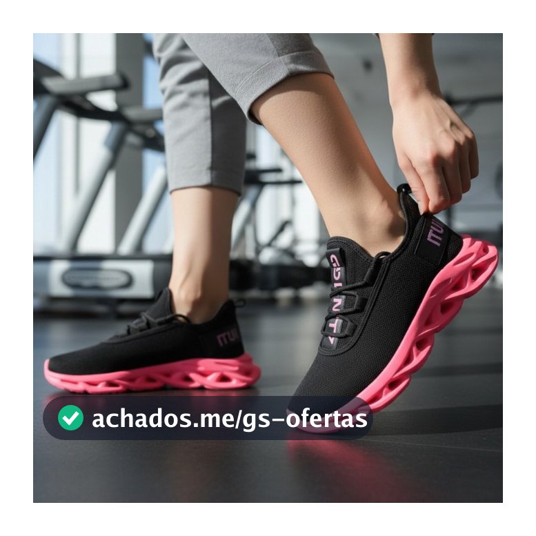 Tênis Feminino Leve Confortável Moda Blogueira Academia Caminhada Corrida Solado com Amortecimento