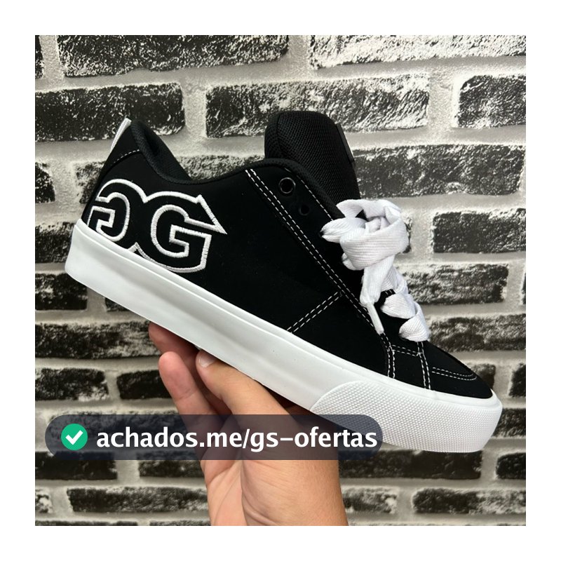 Tênis De Skate Double G Record Preto/branco Sapão Original