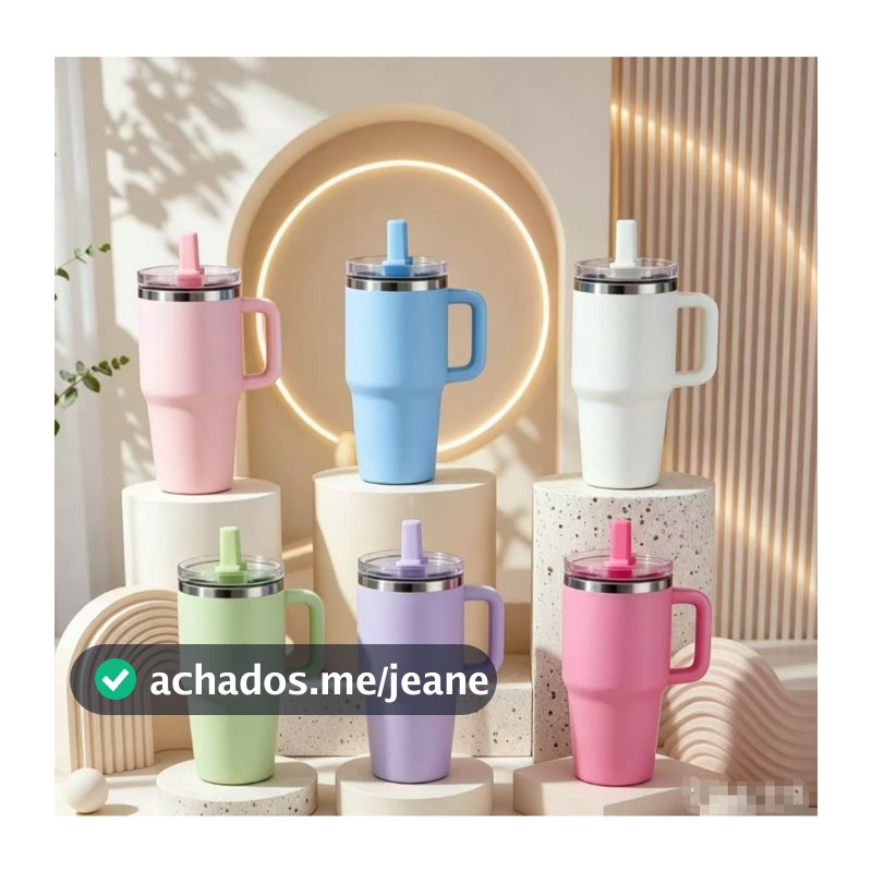 Copo Garrafa Térmico Portátil 420ml/600ml Com Canudo Chupeta Alça e Tampa Para Escola Trabalho