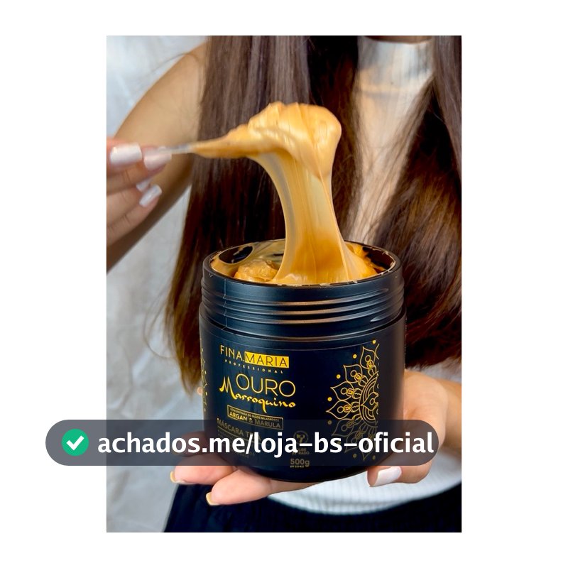 MEGA HIDRATAÇÃO OURO MARROQUINO EFEITO TEIA | ANTIFRIZZ | ÓLEOS MILAGROSOS | FINA MARIA PROFESSIONAL