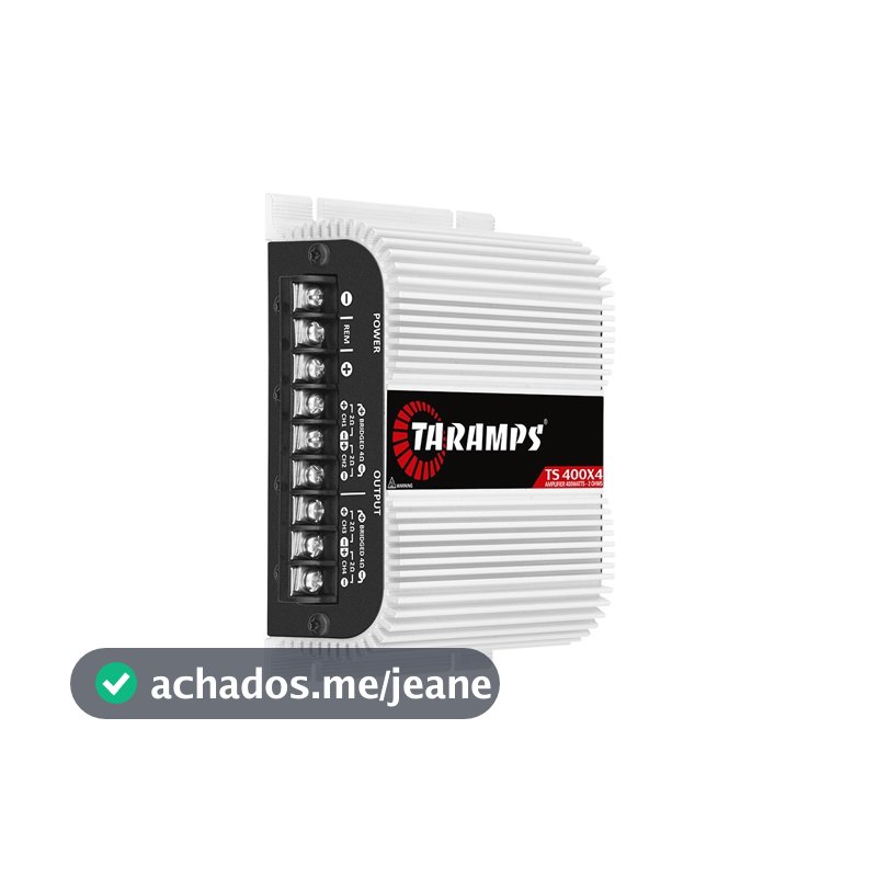 Modulo Amplificador Taramps Ts400x4 400w Rms 2 Ohms 4 Canais