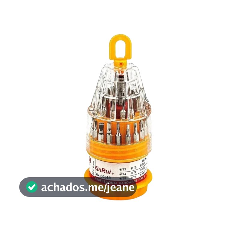 Kit Ferramentas Chave De Precisão Fenda Philips 31 Peças Para Manutenção Celular Notebook Oculos