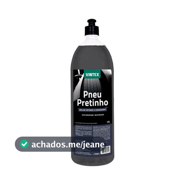 Pneu Pretinho Brilho Intenso Abrilhantador Vonixx 1500ml Cor Preto