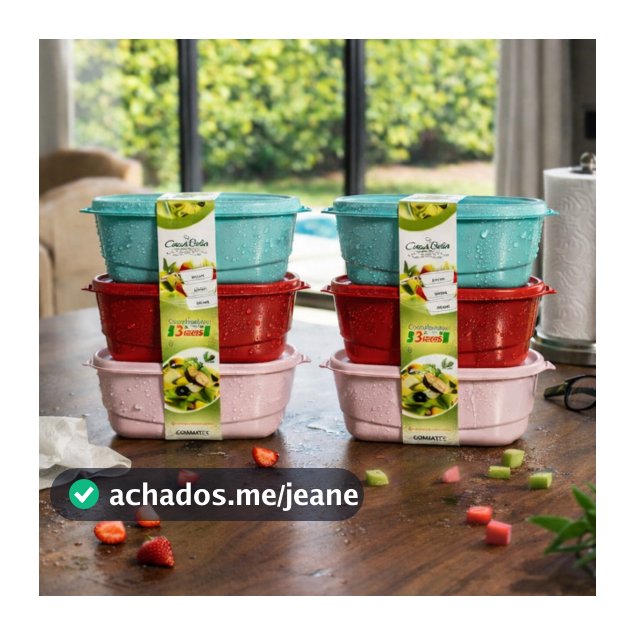 Kit Pague 3 Leve 6 Potes Herméticos – Alta Qualidade, Vedação Perfeita e Organização para Sua Cozinh