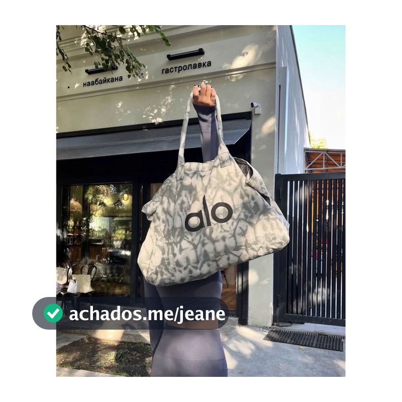 Bolsa de Ombro de Lona Grande Unissex para Yoga e Academia, Alta Capacidade para Esportes e Exercícios