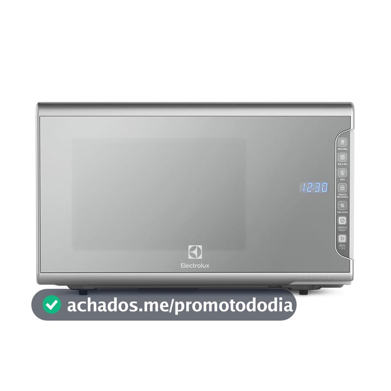 Micro-ondas Electrolux 31L cor Inox Espelhado com Painel Integrado e Função Tira Odor (MI41S)