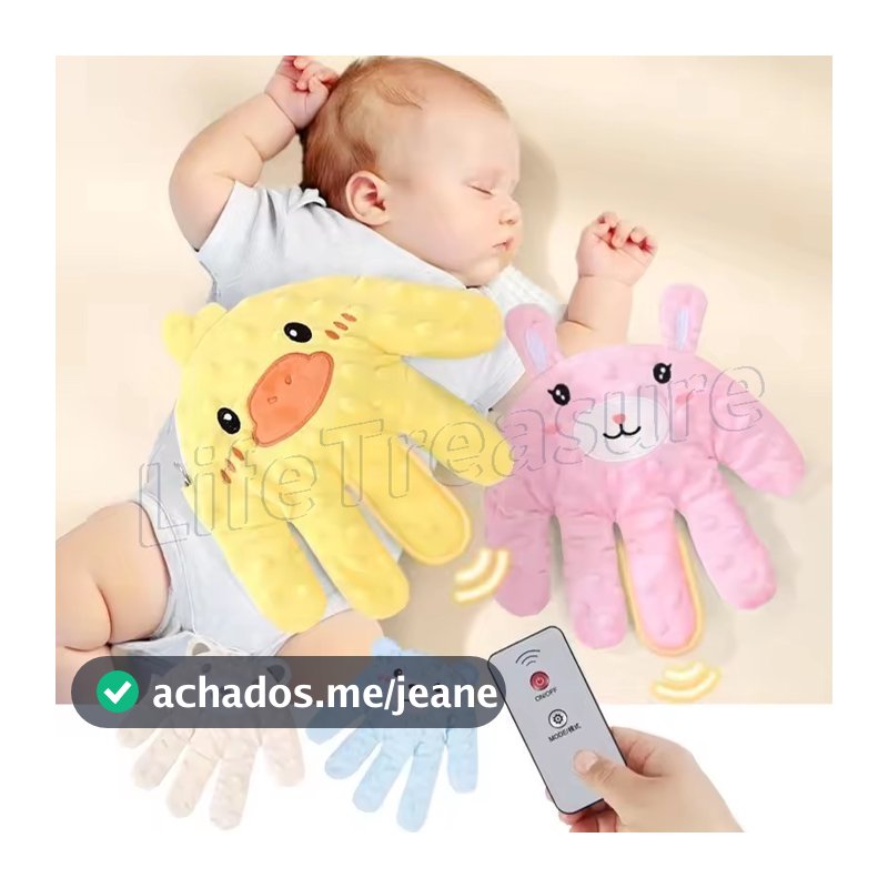 Luva De Mão De Pacificação Automática-Auxílio Para Dormir De Bebê 0-3 Crianças-Brinquedo Calmante Bebês-Palma Com Contro