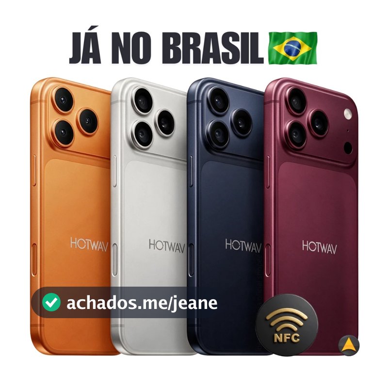 Smartphone Hotwav A18 Pro Max NFC 4G Dual SIM Tela 6.65" 256/16GB de Ram ou 128/12GB
