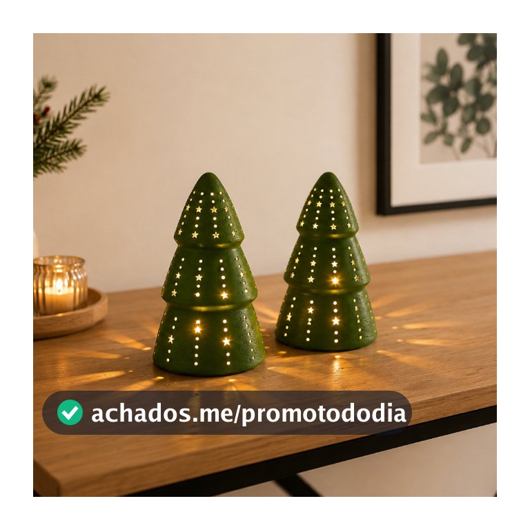 Mini Árvore de Natal Led 12cm Decorativa