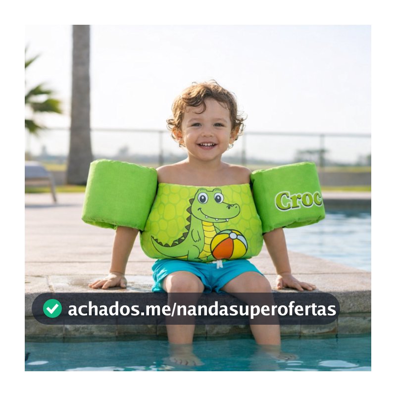 Boia Infantil Flutuador com Braço Colete Ajustavel Segurança Piscina Criança Bebê 1 a 6 Anos