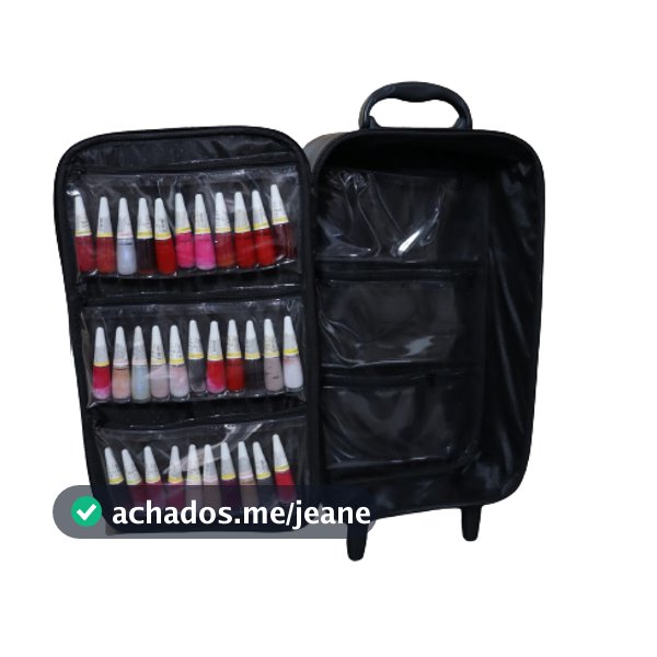 Mala Com Rodinhas P/manicures Bolsa Maleta P/esmaltes Maquiagem Atendimento Manicures Home Oficce
