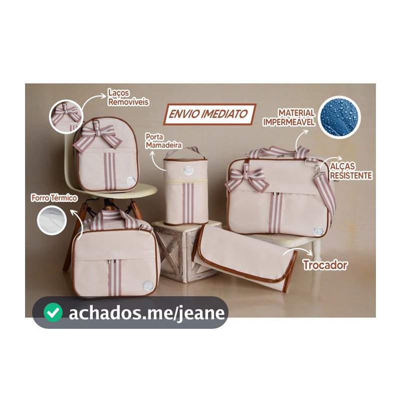 Kit bolsa maternidade 5 peças  menino/menina