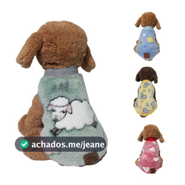 Roupa Pet - Regata Microfibra Básica - Estampa Sortidas