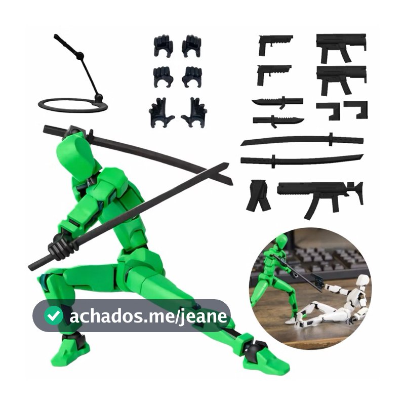 Boneco Dummy 13 Articulado Kit 3D Presente Criativo Crianças Artistas Anatomia Stop Brinquedo