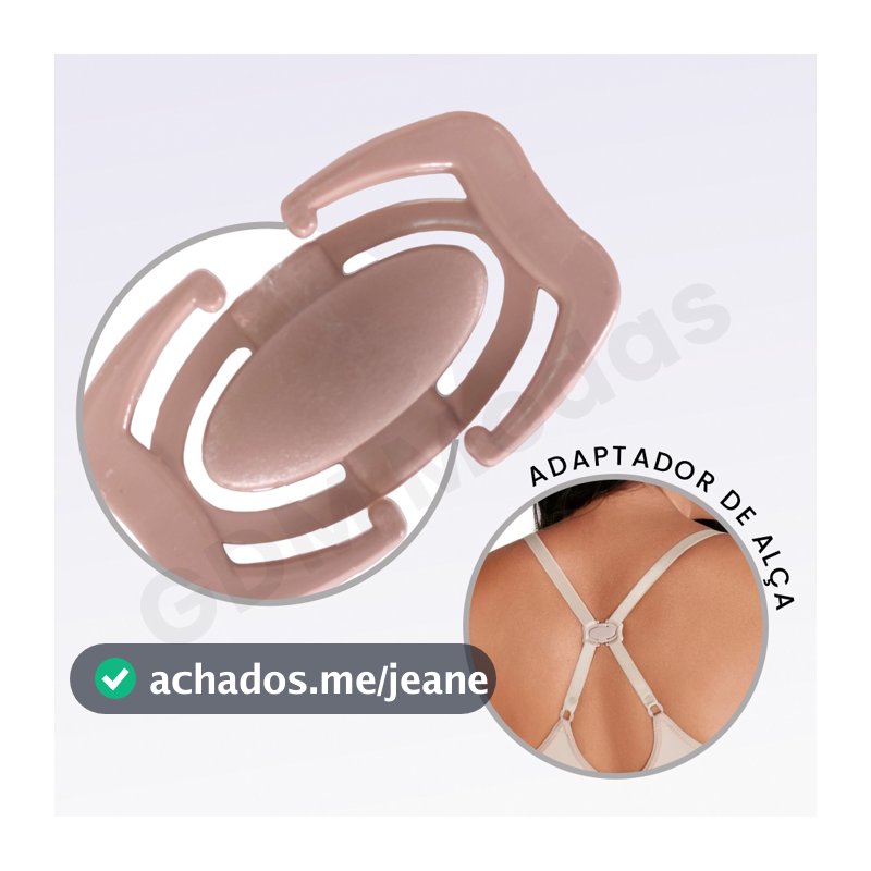 Kit  3 ClipS Adaptador de Sutiã Transforma Decote Nadador Juntador de qualquer tipo de alça