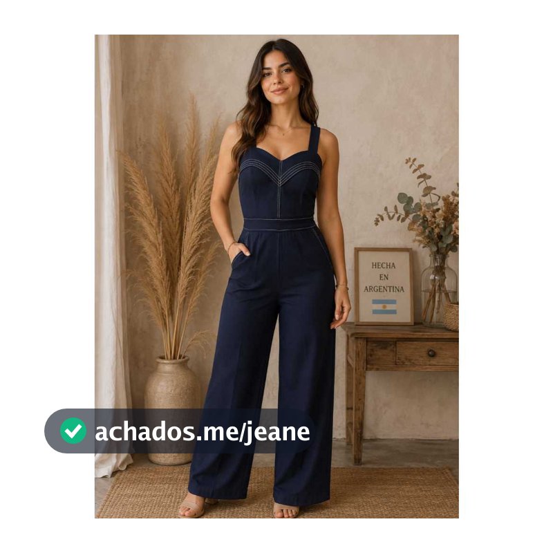 Macacão Feminino elegante con alsa grossa  ten bojo e bolso  tecido luis twill premium fuciona em  qualquer   situação