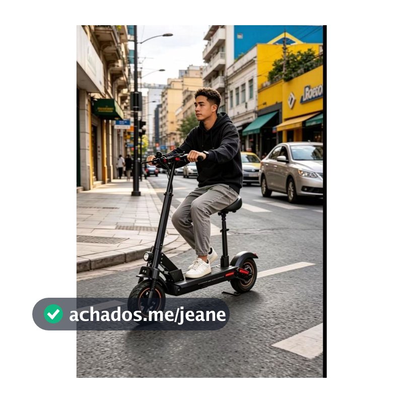 Patinete Elétrico Scooter  600W 48V 13ah Autonomia de até 40km velocidade 45km/h