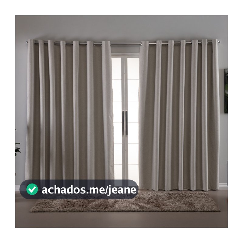 Cortina 100% Blackout Line Linho de 2,80  a 6 metros de largura  -  Vedação Total