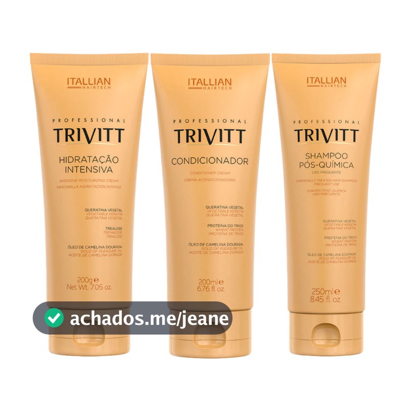 KIT HOME CARE TRIVITT COM HIDRATAÇÃO INTENSIVA