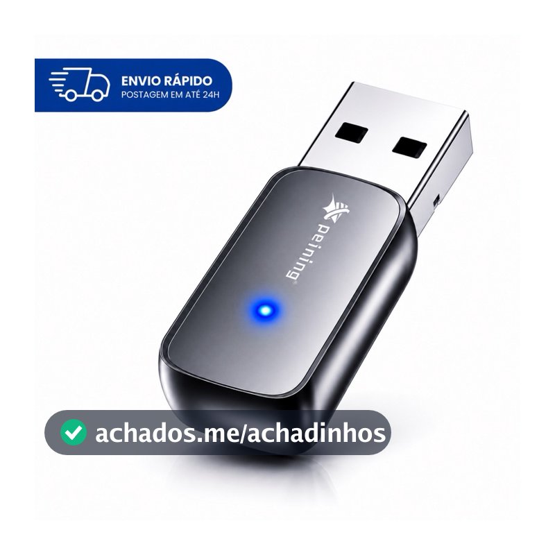 Adaptador Bluetooth USB Receptor de Música Celular Carro Peining Audio Wireless Som Automotivo