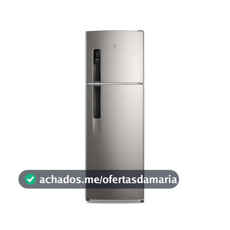 Geladeira Electrolux Frost Free 380l Autosense Inverter Duplex If41s Inox Look