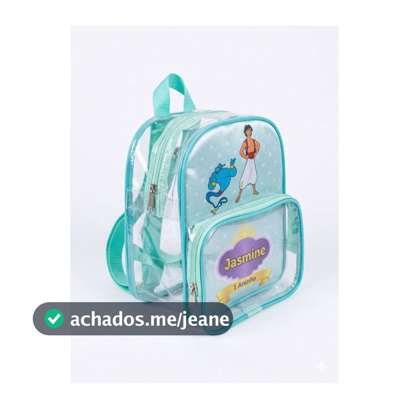 20 Bolsas Personalizadas para lembrancinha de aniversario 24x19x09 mochila transparente