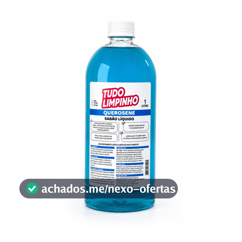 SABÃO DE QUEROSENE HIDROSSOLÚVEL 1LT TUDO LIMPINHO