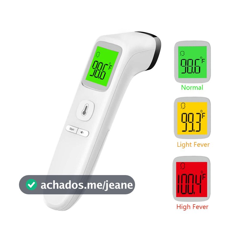 Termômetro Infravermelho Para Bebê Adulto Termômetro Digital Display Lcd，Utilizado para medir a temperatura da testa