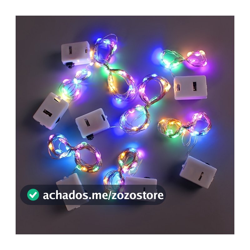 1/2/5 Fio Fada 2M  Colorido/Branco Com Luzes Led Fada Para Decoração De Casa e Natal Festa Decoração
