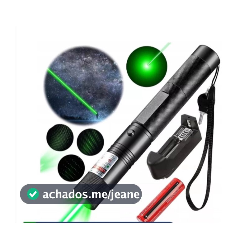 Caneta Laser Verde Ultra Forte Alcance 100km A Prova D'agua