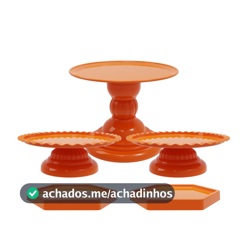 Kit Boleira 5 Peças Mesa Doces Eventos Decorações