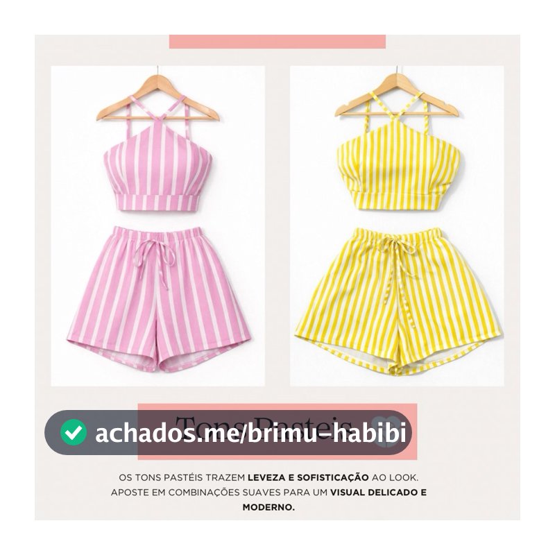 🔥OFERTA🔥 Conjunto Feminino Listrado  – Frescor e Estilo para o Verão!
