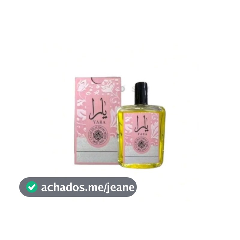 Perfume Yara Árabe 100ml Feminino Embalagem de Vidro lacrado Premium