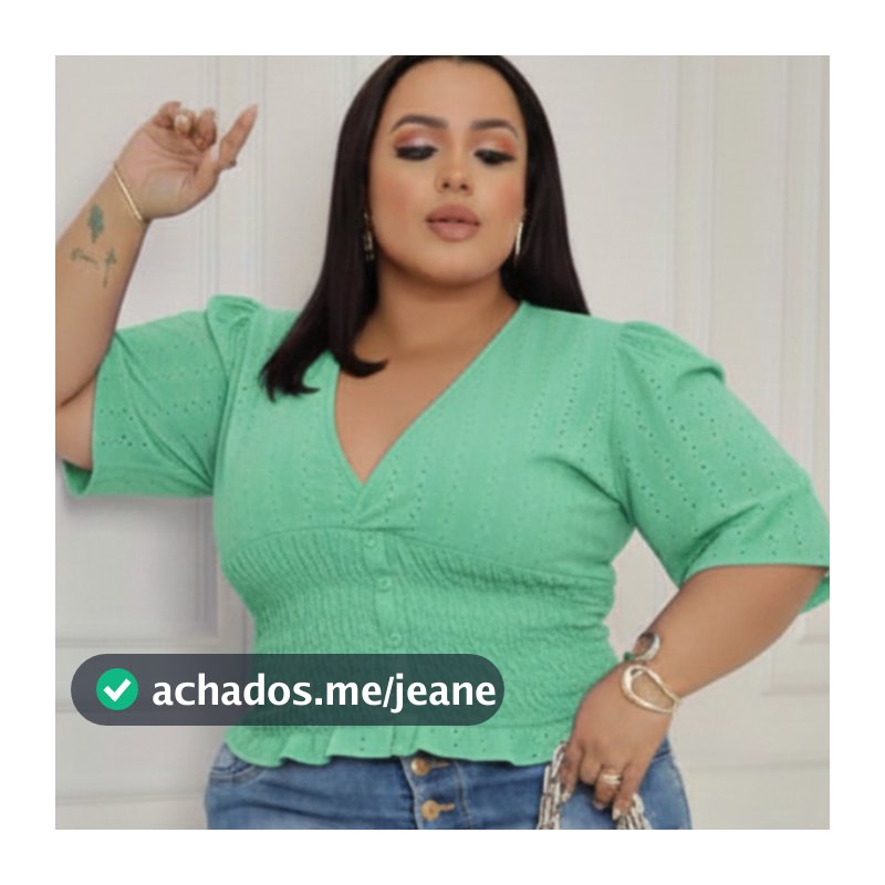 Blusa Feminina Plussize Traspassar Botão + Elastex na Cintura Plus Size Com Forro nos Looks Festa 2026