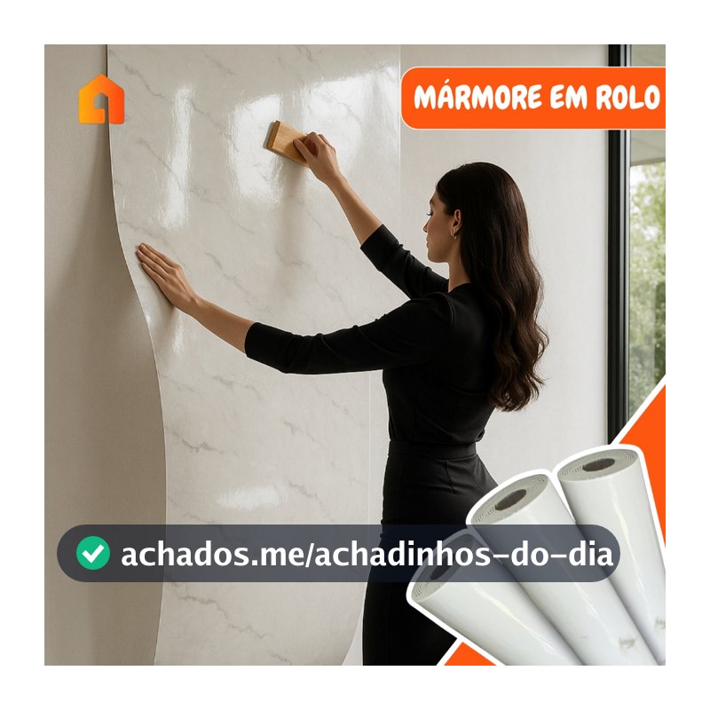 Rolo Mármore Adesivo 2,70m x 60cm Autocolante 3d Lavável Impermeável Revestimento Parede