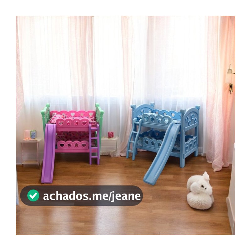 Berço de Brinquedo com Escorregador Brinquedo Infantil Divertido Seguro Princesa Boneca