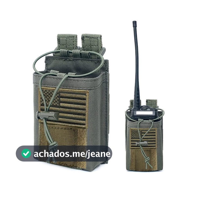 [LUC] Bolsa De Cintura walkie-talkie Molle Portátil 1000D , Espaço De Armazenamento Ajustável